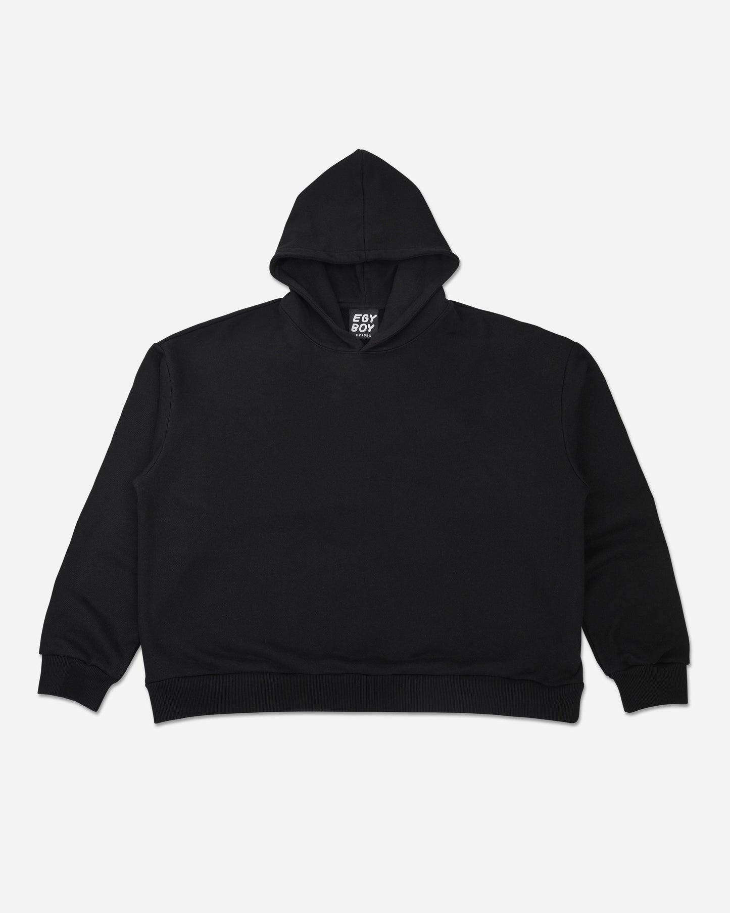 Egyboy T-shirt 500 GSM HEAVYWEIGHT 'BLACK' HOODIE L / XL