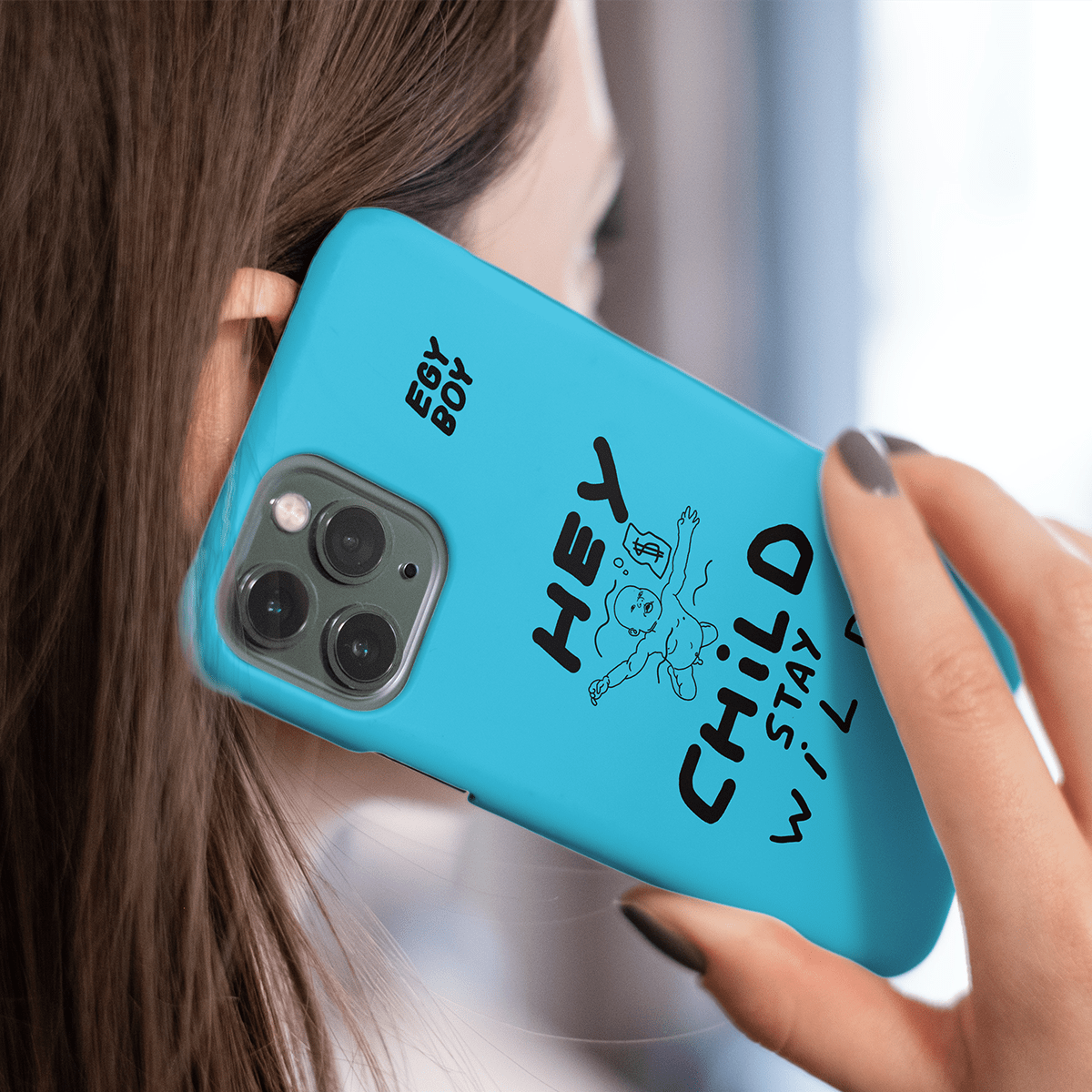 Egyboy Telefono dėkliukas Hey Child Stay Wild