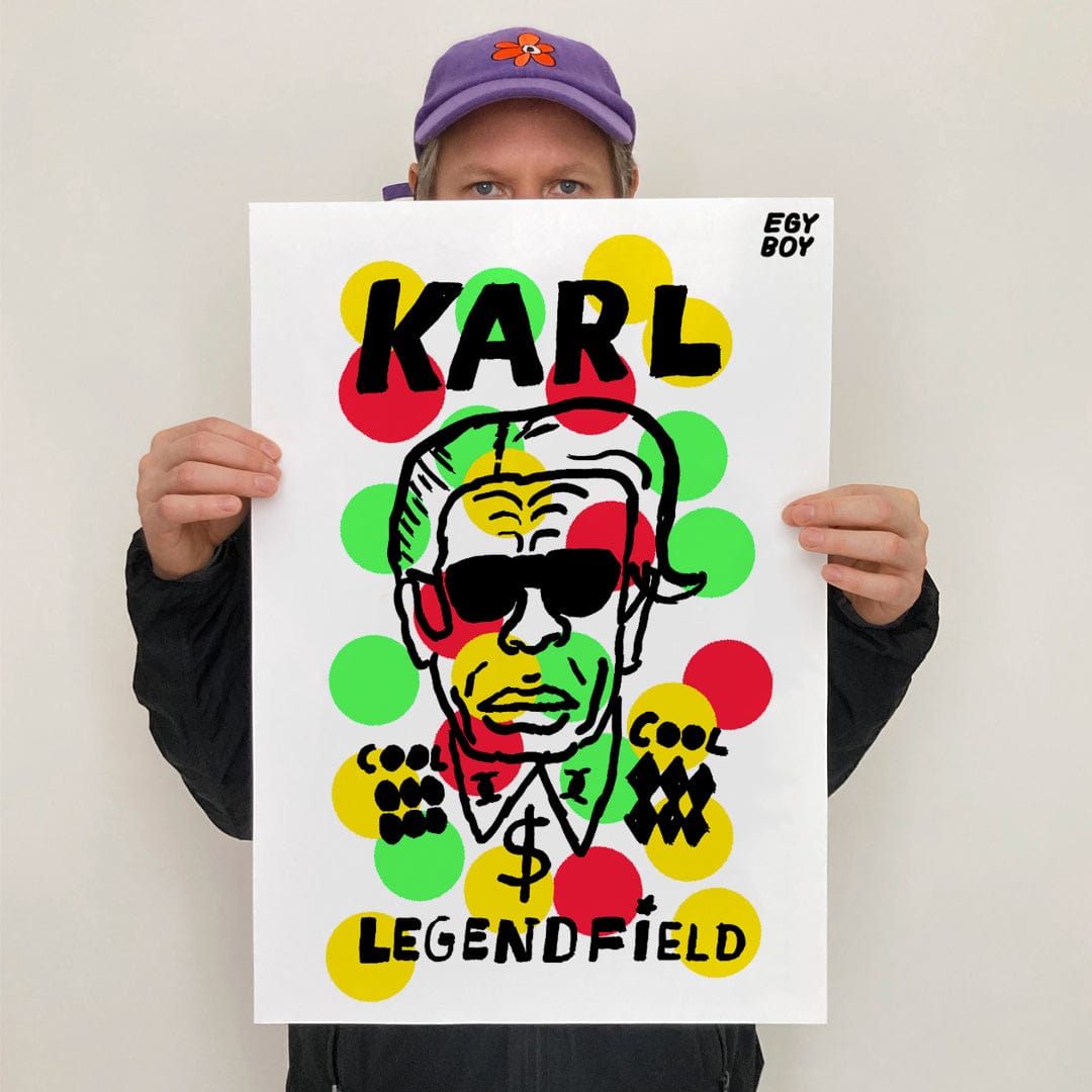 Egyboy Posters KARL LEGENDFIELD Art Print