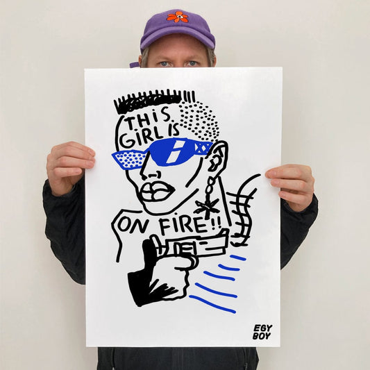 Egyboy Posters ON FIRE Art Print