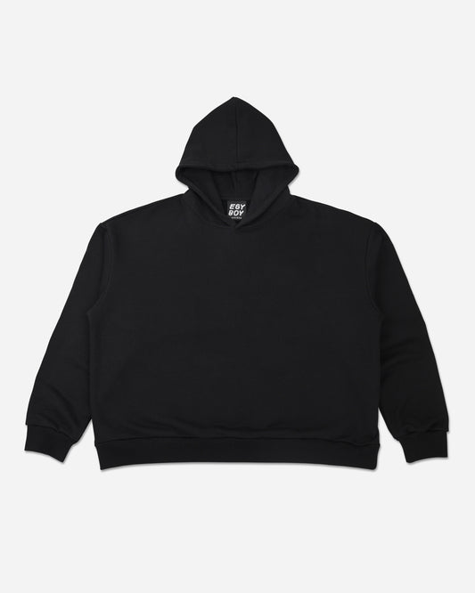 Egyboy T-shirt 500 GSM HEAVYWEIGHT 'BLACK' HOODIE L / XL