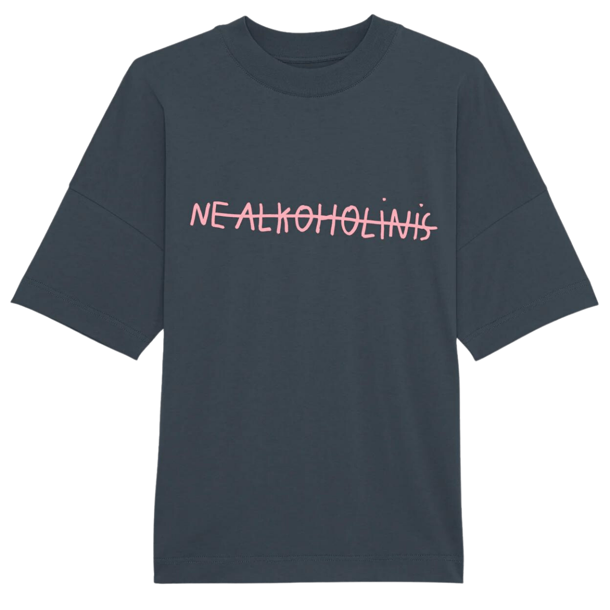 Egyboy T-shirt NEALKOHOLINIS oversized marškinėliai